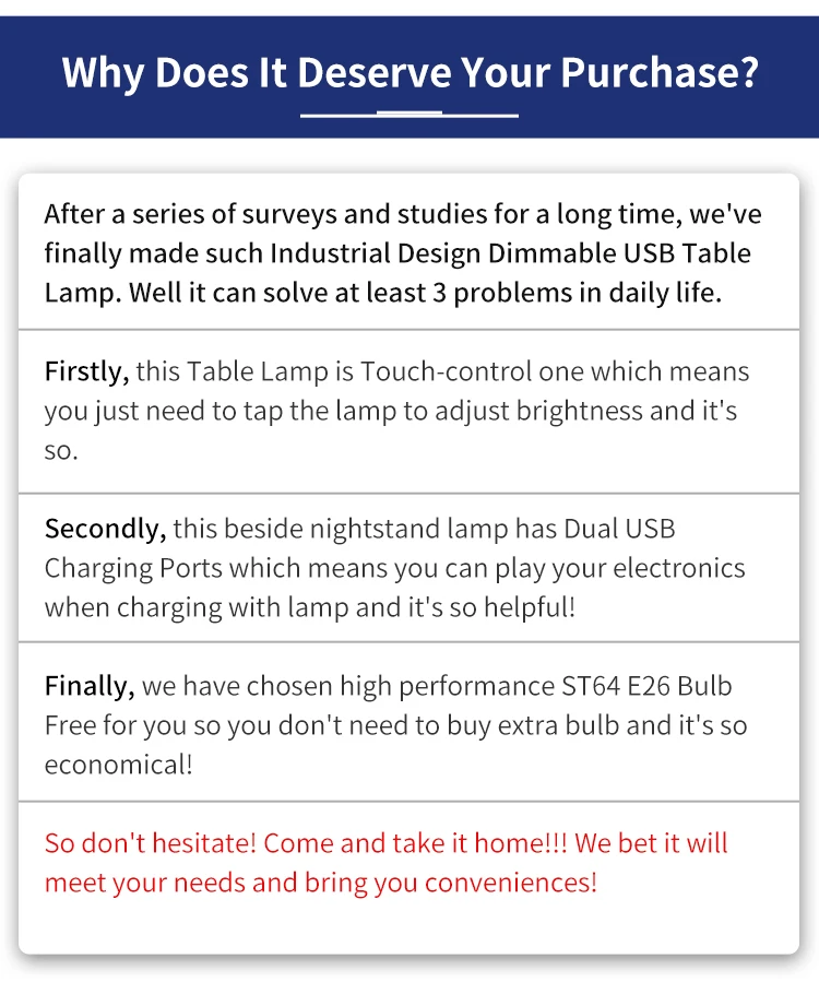 Amazon Linen lamp shade USB hotel living room desk lamp