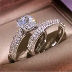 Rings High Quality Zircon Couple Rings For Weddings And Engagement Set
