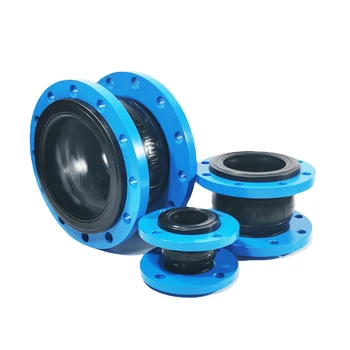 Carbon Steel Flange Coupling Rubber Expansion Joint Bellows Rubber Soft Connection Joint