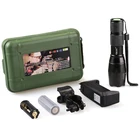 Light Torch Led Aluminum Flashlight Factory Wholesale T6 Led Strong Light Aluminum Alloy Torch Outdoor Waterproof Portable Zoomable Military Tactical Flashlight