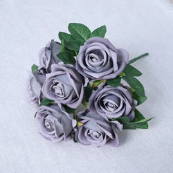 Artificial Flower Hot Pink Roses Flowers Bouquet Roses In Bulk Flower Rose For Event