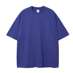 Wholesale High Quality 100% Cotton Oversize Men Streetwear Hop T-shirts Drop Shoulder Blank Or Custom Men Hic T-shirts