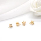 14k Gold Factory Wholesale 14K Gold Plated Can Set Pearls Jewelry Accessories