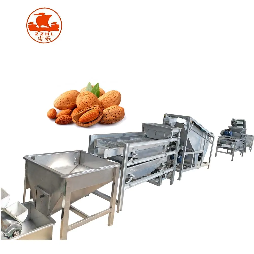 Palm Kernel Cracker and Separator Removal Machine Almond Dehulling Breaking Machine factory