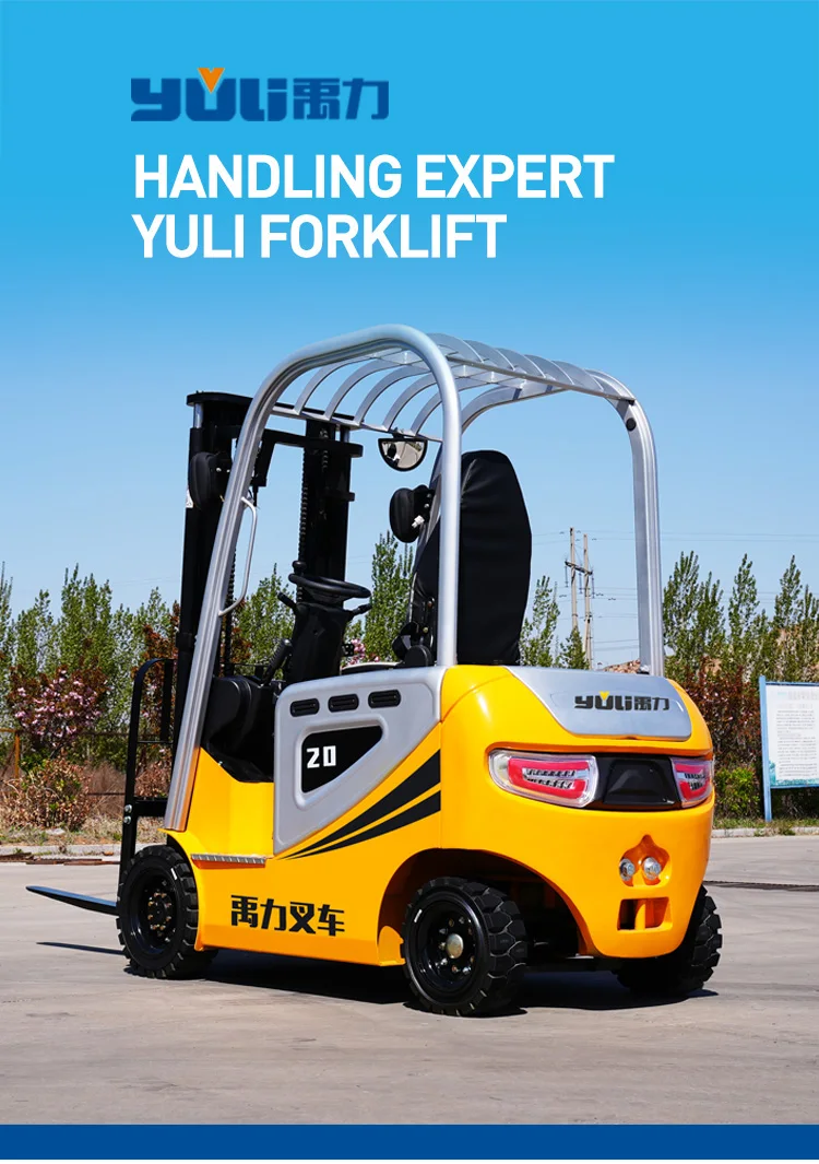 High Lift Four Fulcrum Balance Hydraulic Electric Forklift 6m 3t 3 Ton