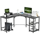 Wood Hot Selling Modern L-shaped Wood Office Desk Computer Gaming Desk