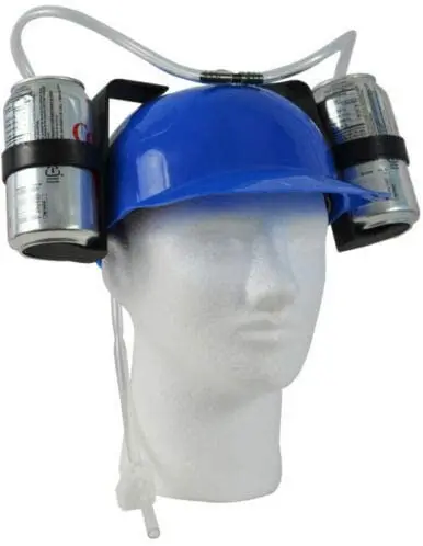 hat that holds beer cans