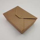 Paper Food Container Paperfood Take Away Container Disposable Chinese Disposable Kraft Paper Food Container