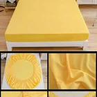 Solid Color High Quality Hot Sales Extra Deep 27cm King Queen Size Fitted Sheet 100% Poly Cotton Polyester Bed Sheets