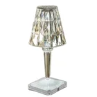 Table Lamp Portable Touch Sensor Crystal Rechargeable Table Lamp Bedside Lamp