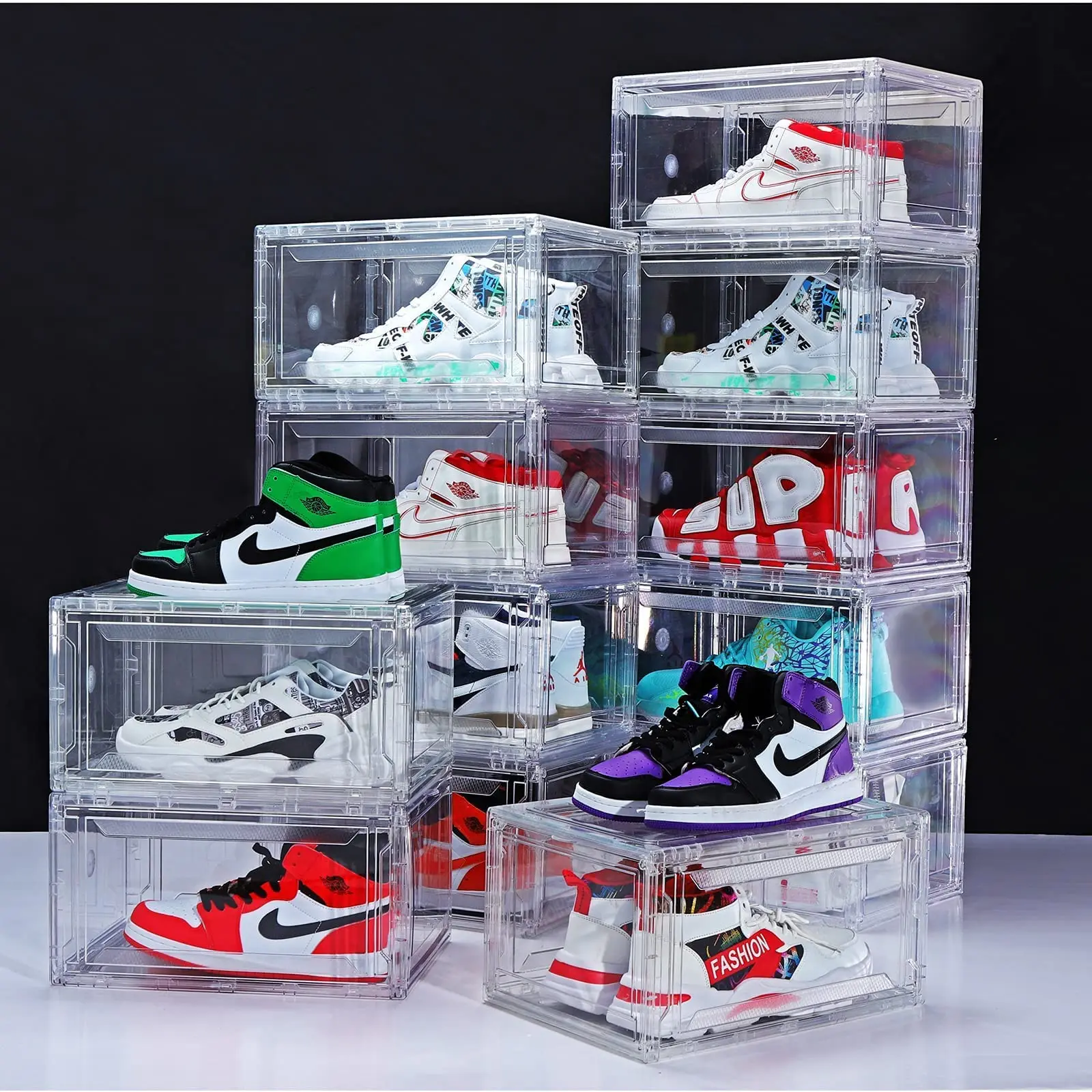 Caja de zapatos tipo cajón puede combinación gabinete de zapatos de alta  transmisión de luz Transparente Caja de zapatos de almacenamiento comprar a  buen precio — entrega gratuita, reseñas reales con fotos —