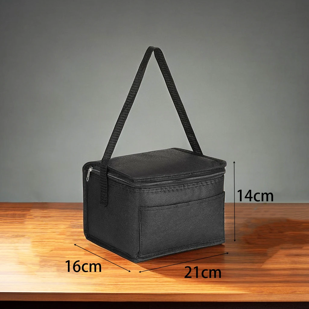 Promotional Custom Nonwoven Small Insulated Cooler Bag Wine Cooler Bag With Zipper for Picnic supplier