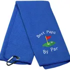Golf 2021 New Design Custom Logo Microfiber Titleist Golf Towel With Hole