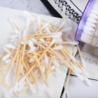 Product Cotton Buds Bamboo New Product 200pcs Bamboo Cotton Bud Makeup Remover Swab Mini Buds