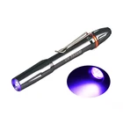 Light Torch Pocket Penlight 365nm 5W LED Ultraviolet Lamp UV Black Light Pen Torch Flashlight