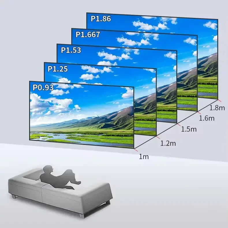 Small Pixel Pitch Indoor Large COB P1.56 LED Video Wall Flexible Display Screen Panel for Home Cinema factory