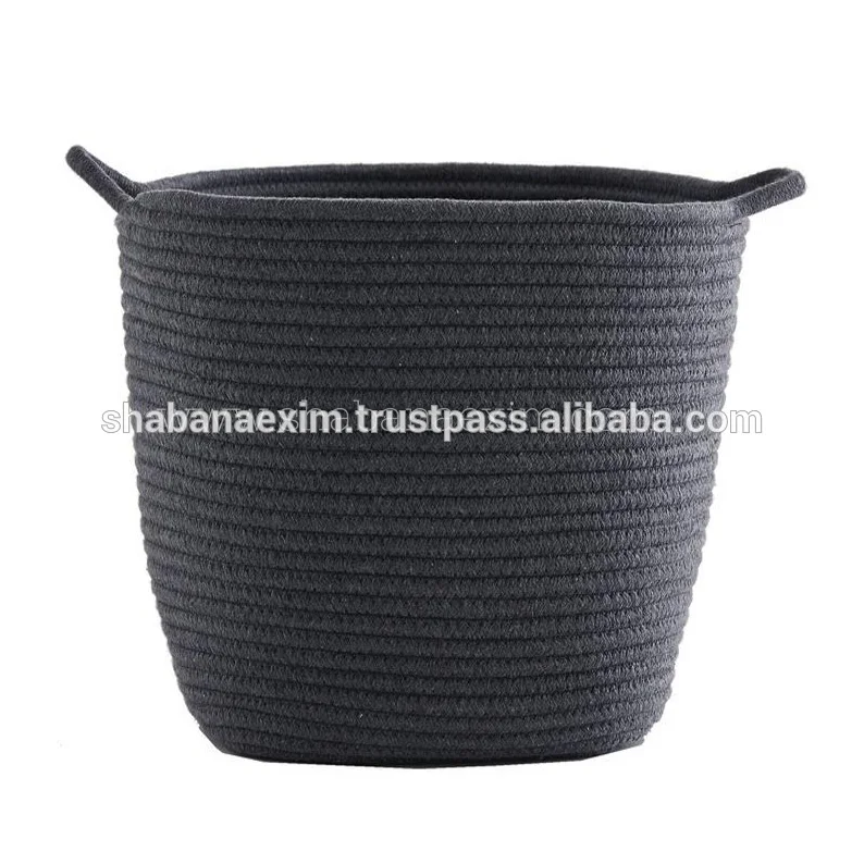 personalized cotton storage basket decorative cotton woven