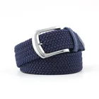 Belts New Wholesale Canvas Elastic Fabric Woven Stretch Multicolored Braided Belts