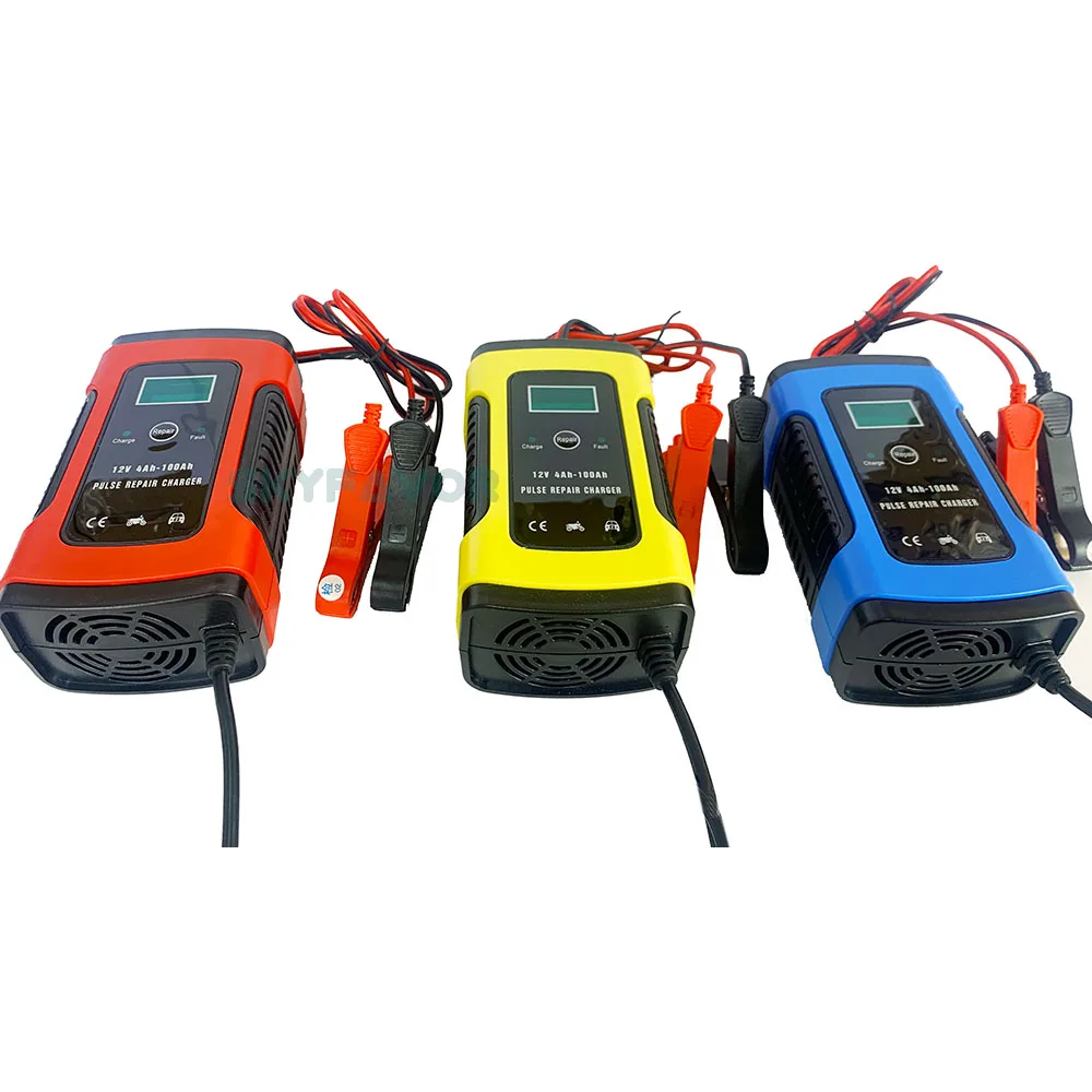 Factory price 12v 5a lead acid battery charger 12 volt 5 amp deep cycle gel agm arm automatic pulse repair battery charger