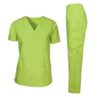 Women Wholesale Custom Printed Design Nursing Short Sleeve Sets Women And Men Hospital Work Uniform Medical Scrubs