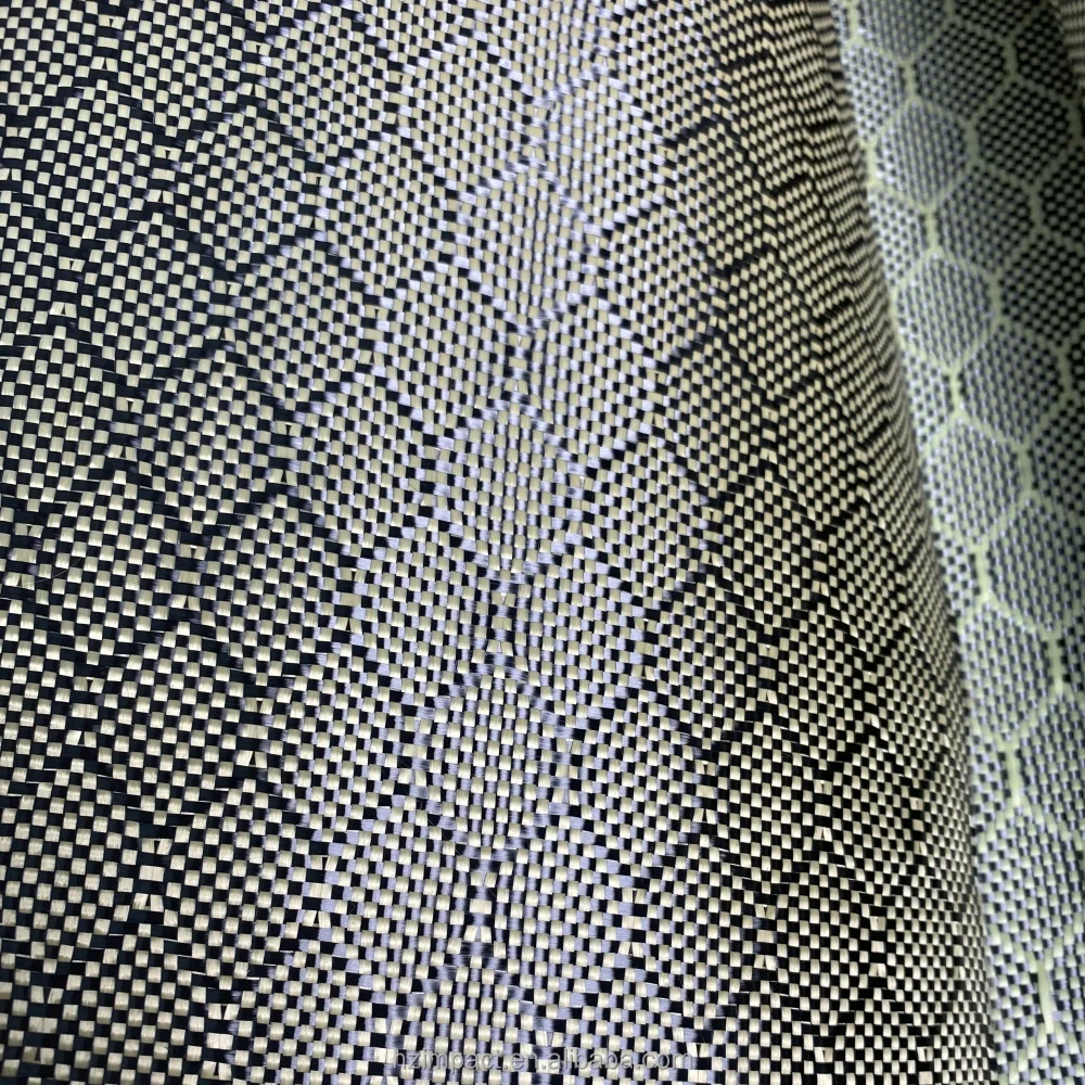 Honeycomb Hexagonal Carbon Aramid Fiber Fabric Kevler Fabric Product Yellow-black Honeycomb Hexagonal Carbon Aramid Fiber Fabric Kevler Fabric Product Yellow-black