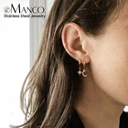 Earrings EManco Fashion Moon Star Pendant Drop Earrings Asymmetric Designs For Girls Women Jewelry