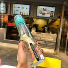Trend Small Portable Drinking Plastic Creative Trend With The Leakproof Student Simple Water Bottle