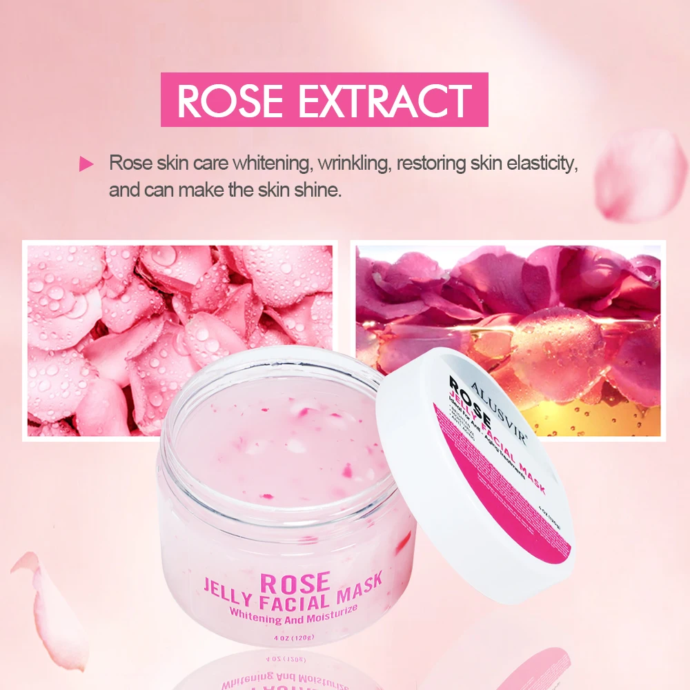 Jelly Mask Organic Rose Hydro Whitening Jelly Skincare Facial Mask Beauty Private Label Face Skin Care Crystal Customize Korean