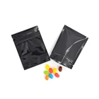 Plastic Baggies Black Backing Foil Lined Plastic Herbs Packaging Mini Mylar Plastic Baggies