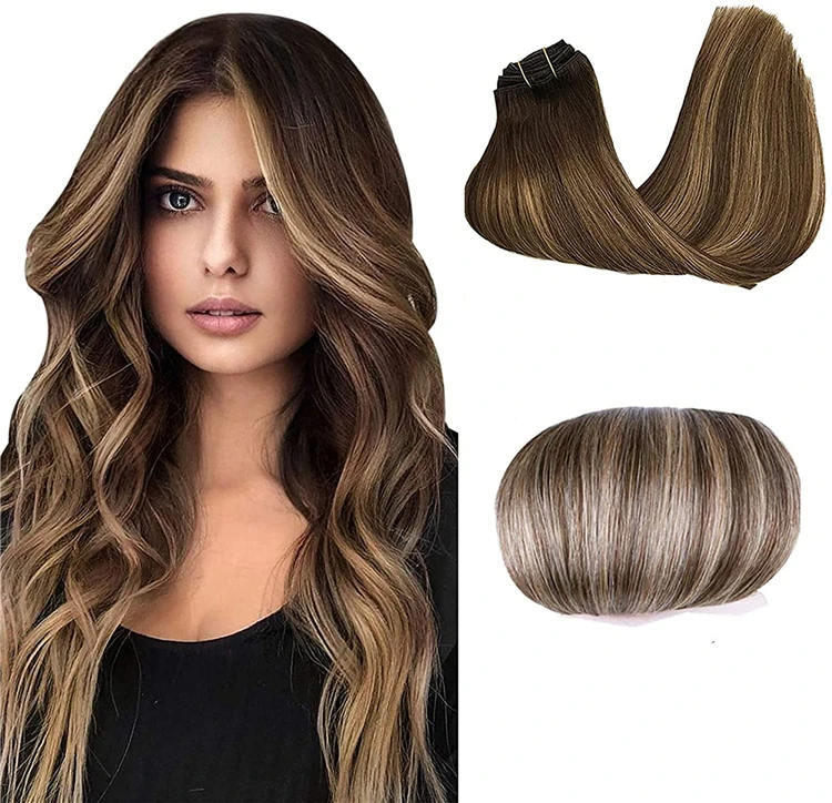 Fh Wholesale Highlight One Piece Clip-in Hair Extensions 100% Human Hair  Russian Remy Clip In Hair Extensions - Buy Clip In Extensions Human Hair, Clip-in Hair Extensions Clip In Hair Extensions 100% Human
