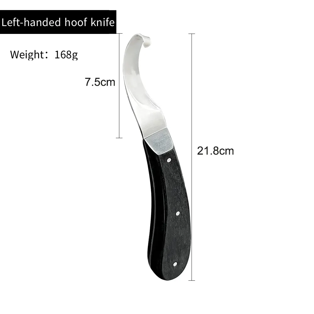 Wooden handle farrier tool