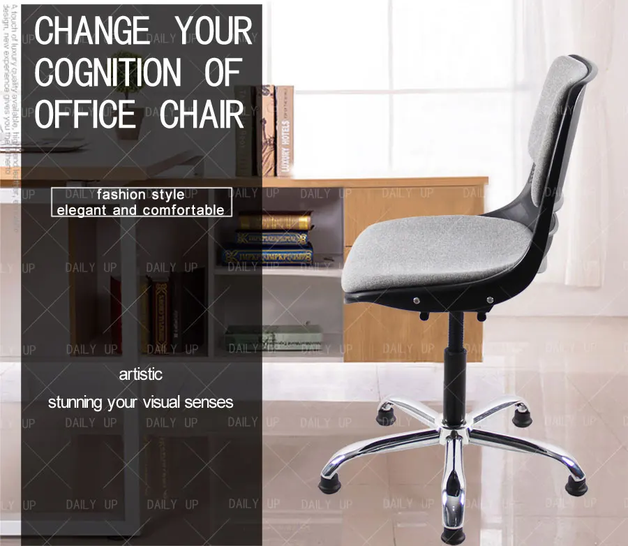 Padded Computer Chairs Height Adjustable Task Chair Swivel Chair Base Parts