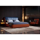 Furniture Custom Printed Logo Bedroom Furniture Set For Apartment Villa Or Hotel Use