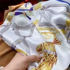 Square Scarf 70*70 Luxury Customized 100% Silk Printing Square Scarf Women Pure Silk Satin Scarves