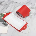 Keeper Portable Customized PU Leather Foldable Mask Holder Box Face Mask Keeper