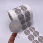 Adhesive Paper Foil Adhesive Foil Paper Label Adhesive Paper Custom Label Printing Gold Foil Embossed Logo Sticker