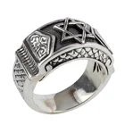 Ring 925 Rings Engraved Ring Oxidized Black Custom 925 Silver Rings Man