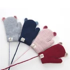 Super Boys 2021 New Products Hot Sale Custom Nfls Cute Children Winters OEM CUSTOM Warm Super Soft Baby Boys Mitten