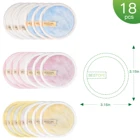 Removal Eye Remove 18PCs Reusable Bamboo Cotton Velvet Make Up Removal Pads Eye Face Makeup Remove Pads