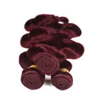 #99j Hair Extensions Ombre Body Wave #99j Human Hair Extensions Brazilian Hair 10-24 Inches For Women