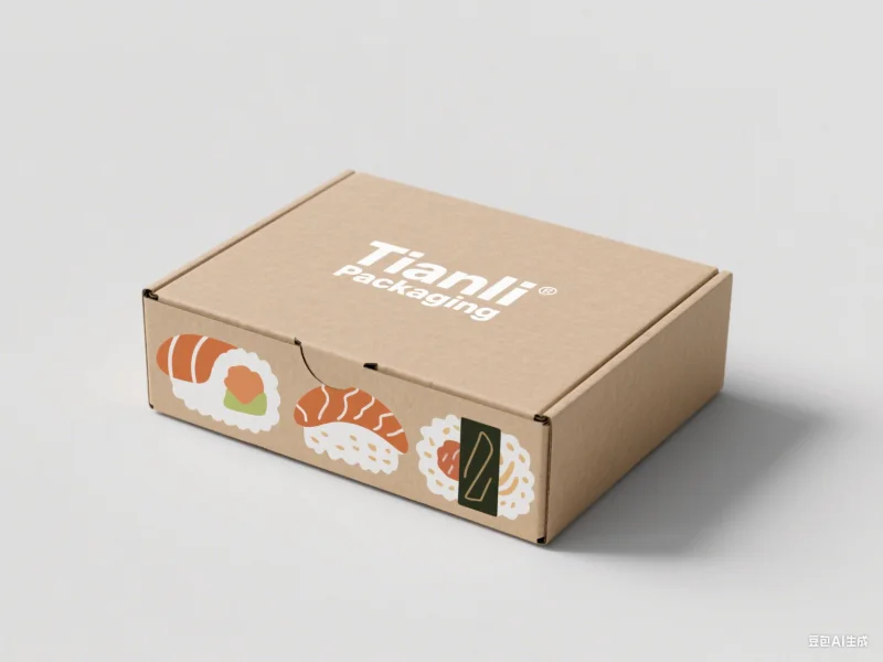 product popular custom logo sushi packaging newest design take away take out food sushi box with paper divider greaseproof tissue paper-2