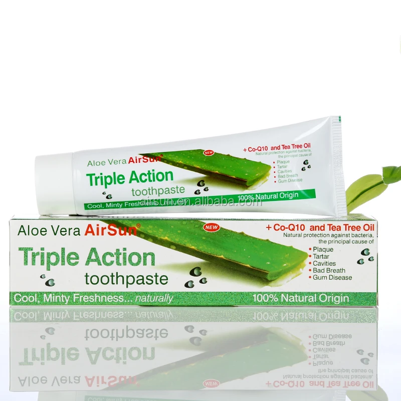 Kwijting Vervallen gesponsord 100% Natural Origin Aloe Vera Triple Action Toothpaste - Buy Triple Action  Toothpaste,Aloe Vera Toothpaste,Natural Toothpaste Product on Alibaba.com