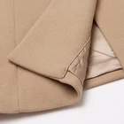 Coat Casual Coat OEM ODM Custom Office Lady Lean-breasted Belt Slim Look Casual Women 100% Wool Cashmere Coat