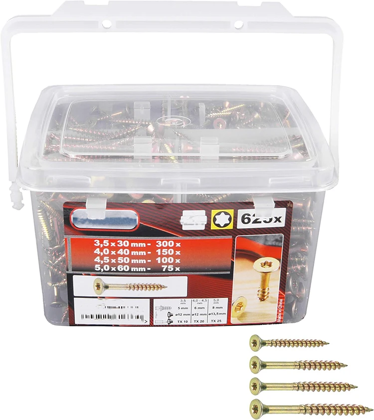 High-quality Galvanized Fiberboard Screws and Chipboard Screws of Various Specifications, Sold Directly by the Manufacturer. factory