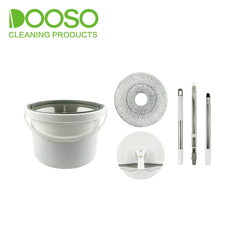 Mop and Bucket Spin Mop with Separate Clean and Dirty Water Flat Mop and Bucket System