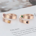 Ring Silver 2021 New Style OEM Customized Birthstone Ring Engraved Name