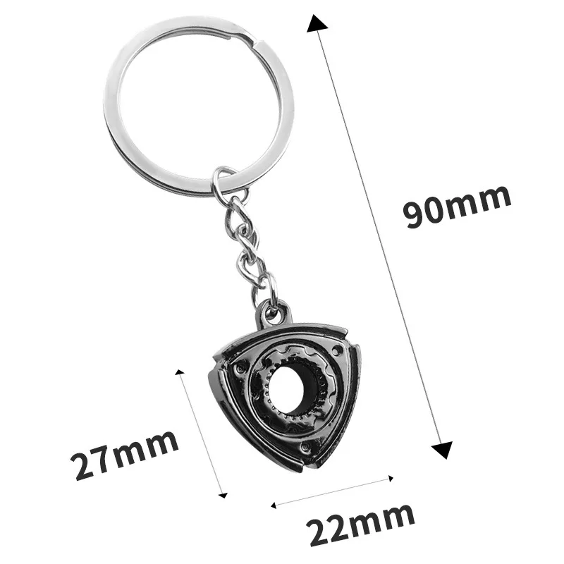 Hot Wheel Rim Keychain 3D Keyring Creative Accessories Racing Wheels Auto Part Model Key Chains for Car Lovers Pendant Gifts