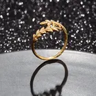 Ring Name Ring Korean Custom Fashion East Gate Cool Wind Temperament Women Gold Plated Leaf Modeling Jewelry Ring