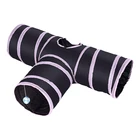 China Toy Best China Low Price Taffeta Cat Three-way Channel Foldable Pet Educational Toy Channel
