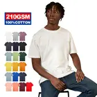 Tshirt T-shirt O Neck High Street Tshirt Top Tees Solid Color Short Sleeve Oversize Tops Cotton Fabric T-Shirt